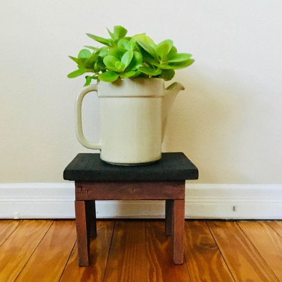 Vintage | Accents | Lp Vintage Mid Century Handmade Solid Wood Rustic ...